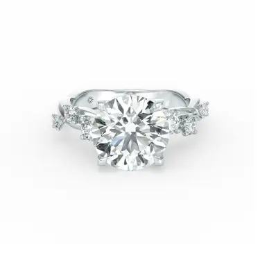 Gemi Engagement Ring With Sidestones Image