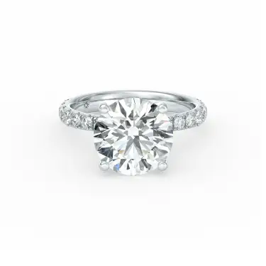 Dene Engagement Ring With Diamond Band Image