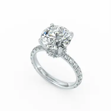 Dene Engagement Ring With Diamond Band Image