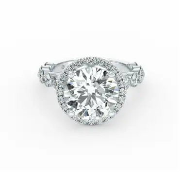 Sola Engagement Ring With Halo Image