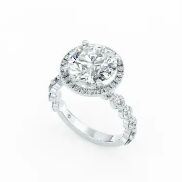 Sola Engagement Ring With Halo Image