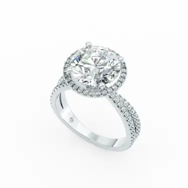 Sirius Engagement Ring With Halo Image